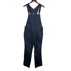 Patagonia Hemp Cotton All Seasons Bib Work Overalls Size Medium M  Black Gray